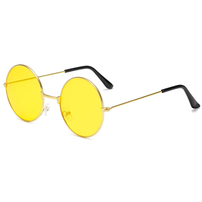 Retro Round Sunglasses For Women And Men Alloy Frame Designer_voghion.com