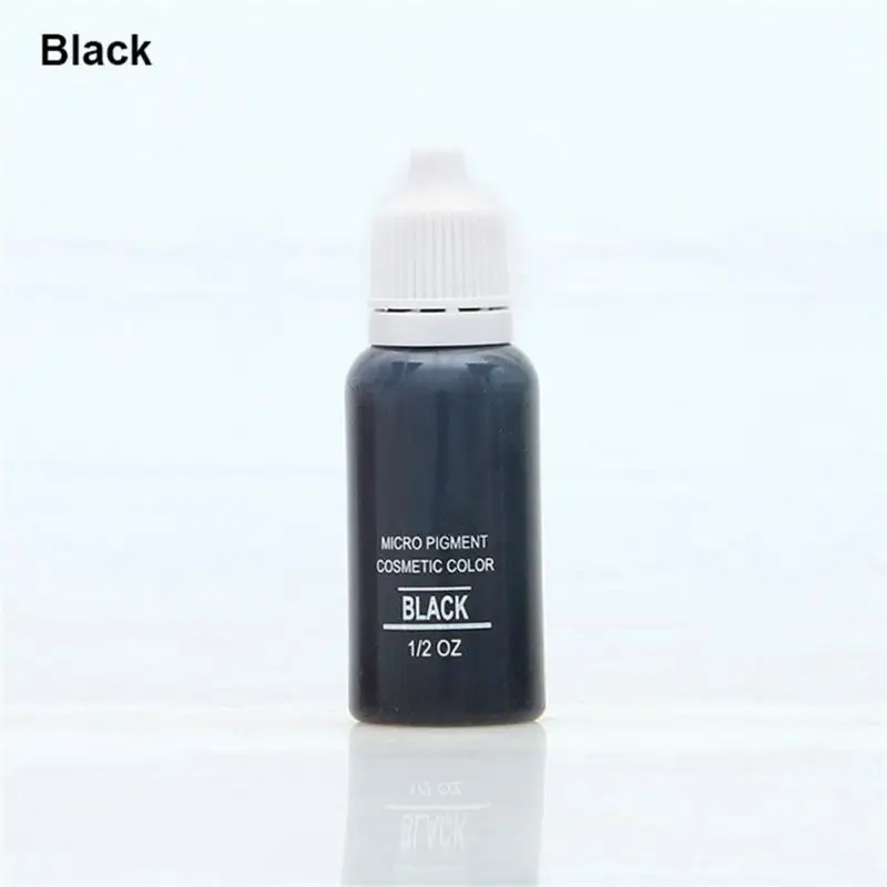 1/2PCS color 15ml/bottle Permanent Makeup Color Natural Eyebrow dye Plant Tattoo Ink Microblading Pigments For Tattoos Eyebrow