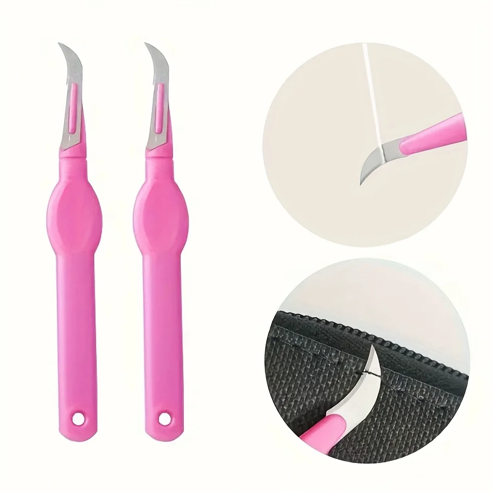 1pc 바느질 솔기 리퍼 플라스틱 손잡이 솔기 리퍼 솔기 리퍼 스레드 커터 봉제..