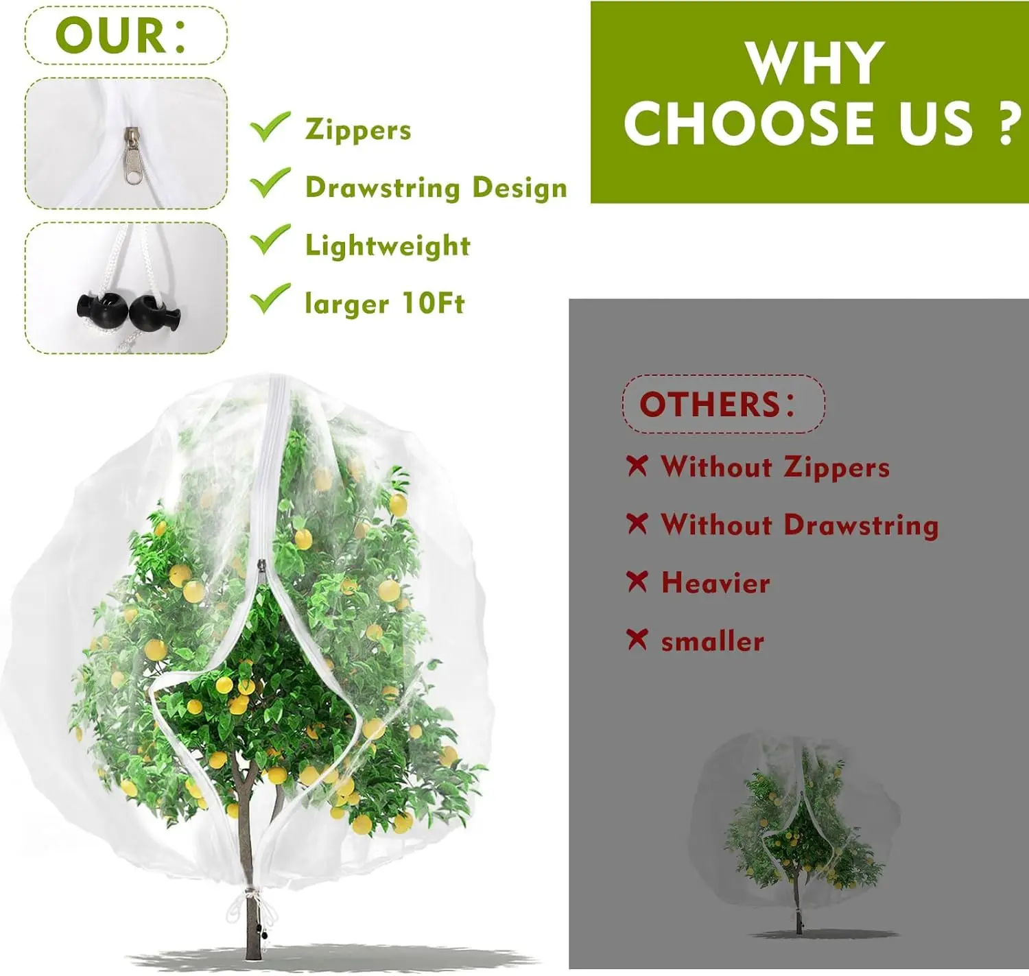 Plant Protection Bag 1PC Netting Mesh for Fruit Vegetable Tree plant netting plant insect netting fruit protection bags fruit protection bag plant protection bag