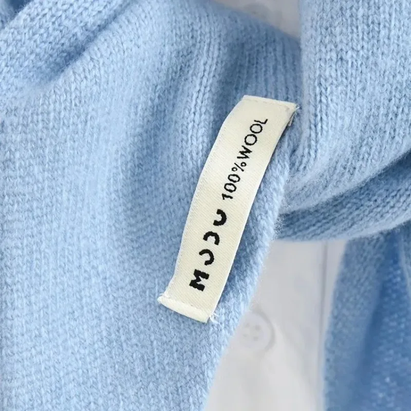 Wool knitted triangle scarf shawl women's autumn winter warm neck protection decorative