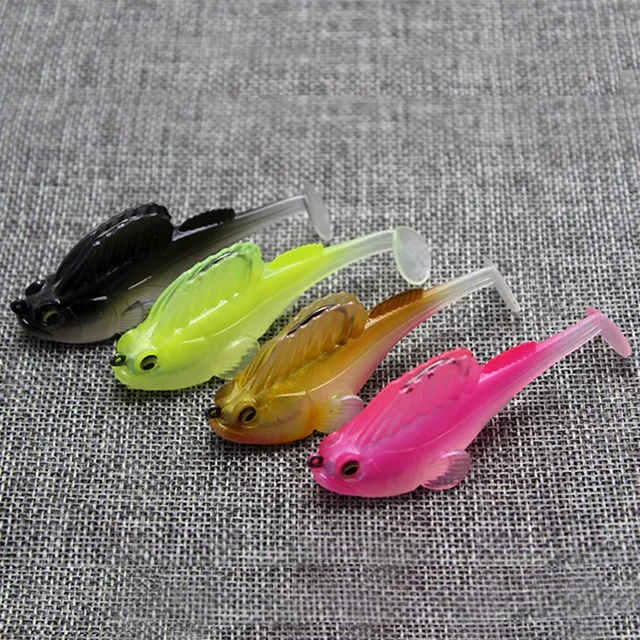 1Pcs Fishing Jumping Fish Luya Bait T-tail Bionic Fake Baits