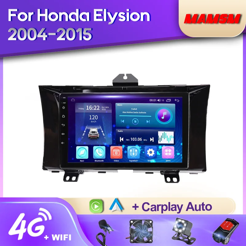 

MAMSM 2K QLED Android 12 Car Radio For Honda Elysion 2004 - 2015 Multimedia Video Player Navigation Stereo GPS Carplay Autoradio