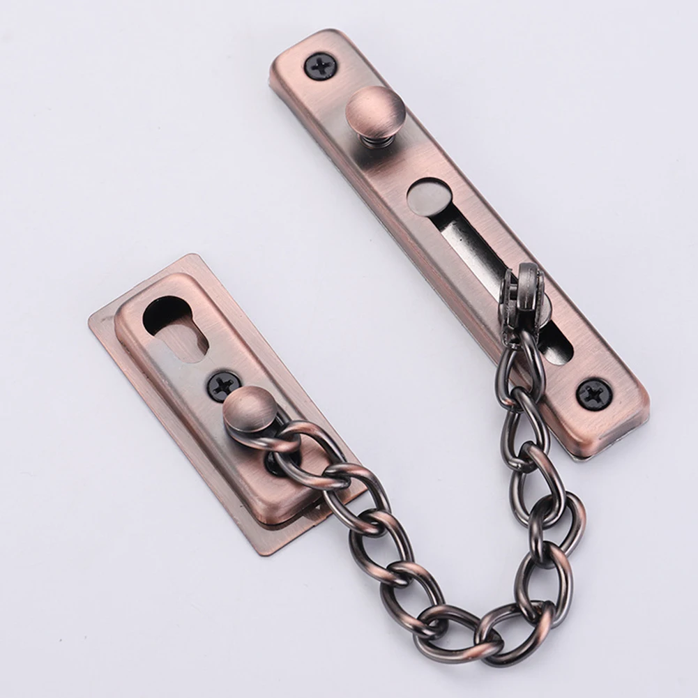 Description Picture 2 of itemSafety Chain Lock, Metal Safety Sliding Lock, No Perforation, Anti-theft, Travel, Accommodation, Hotel Door Supplies