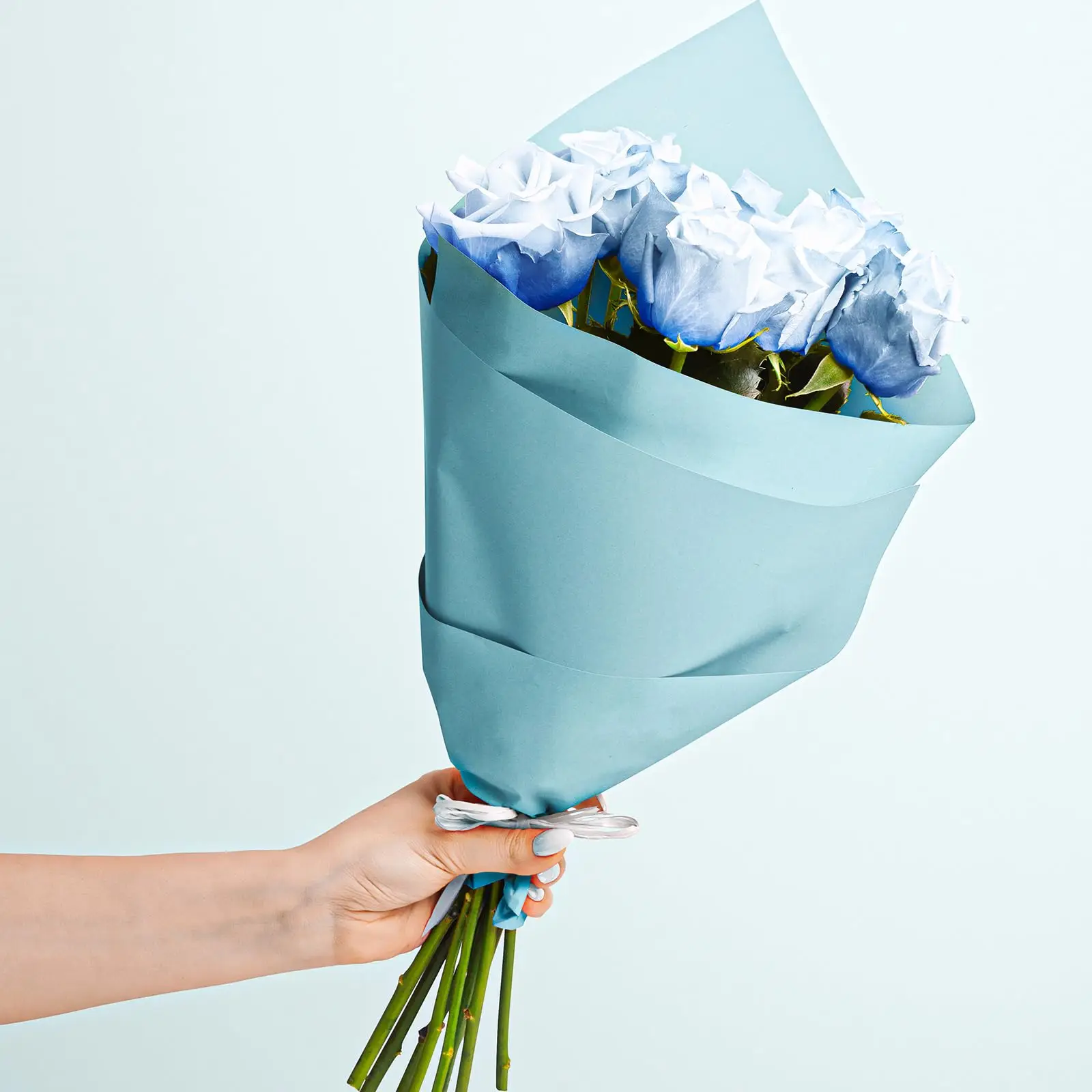 꽃 포장지 꽃다발 다크 브라운 롤, DIY 화이트 워프 스크롤 크래프트 선물 포장, 학교 사무실 크래프트지