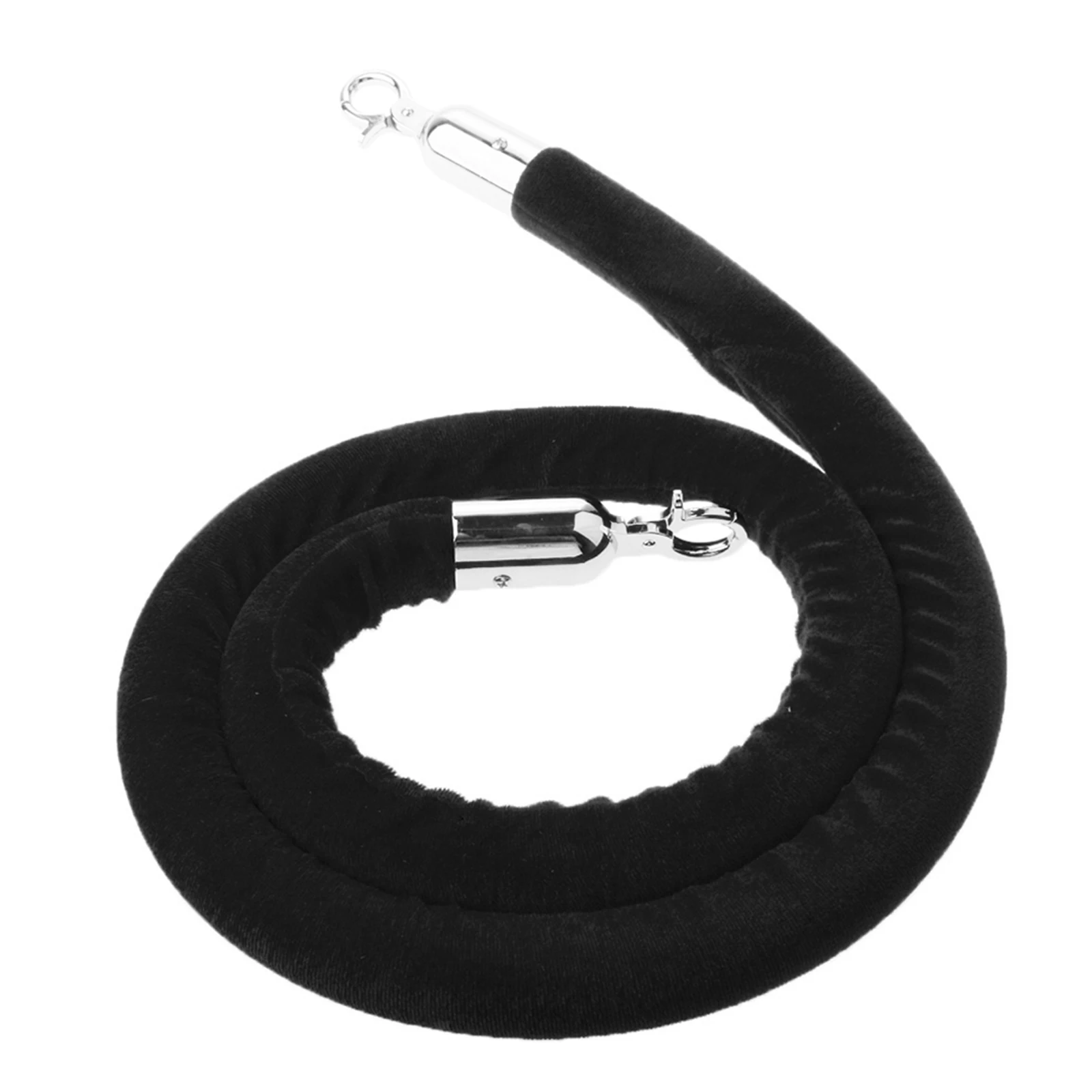 

Metal Tips Velvet Pillar Rope Velvet Pillar Rope Black Velvet Cords Clips High Class Luxury Polished Metal Tips