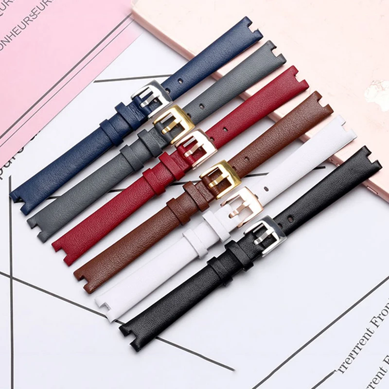 Garmin Genuine Leather Strap for Women - Soft Plain 14mm Watch Band