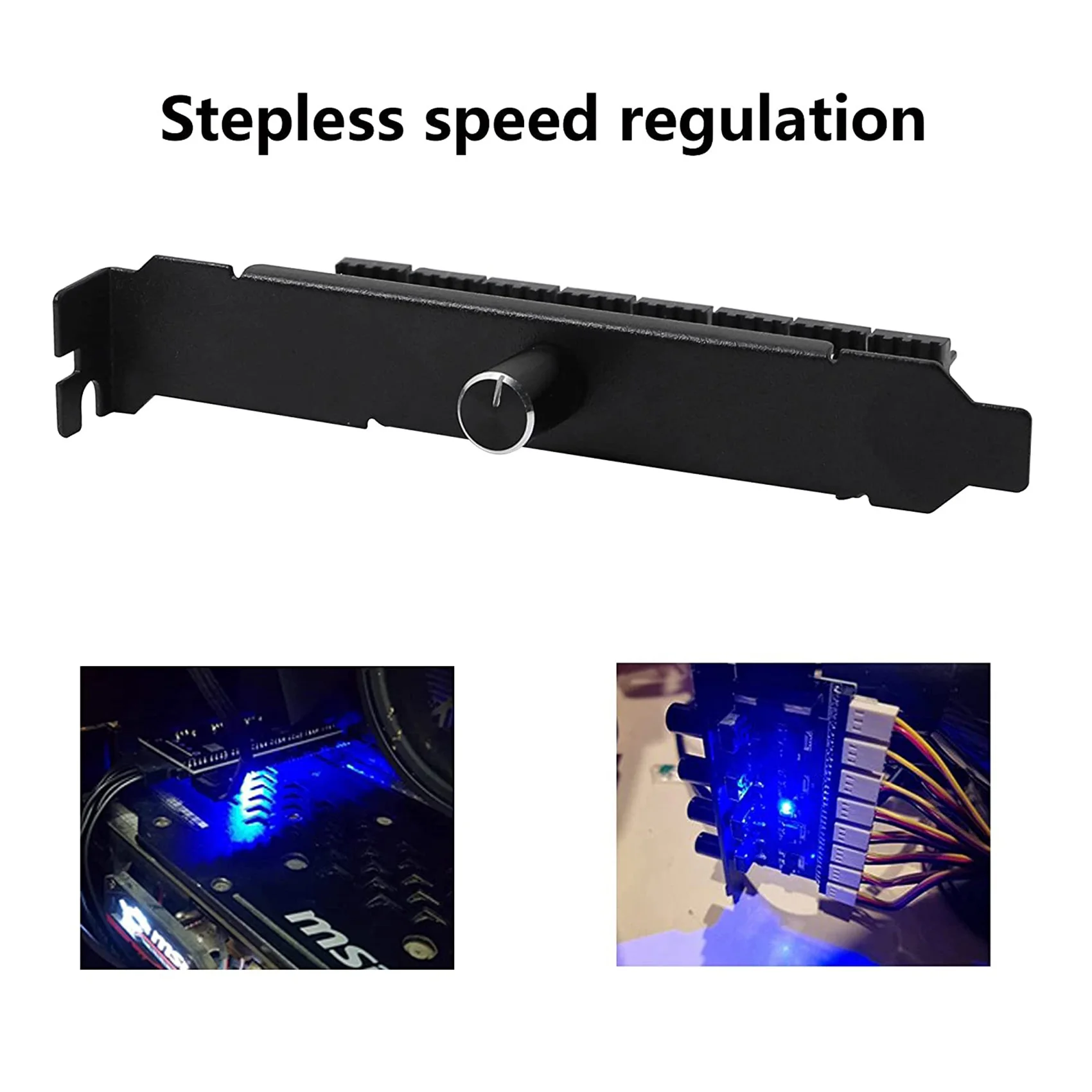 PC 선풍기 허브 냉각 선풍기 속도 컨트롤러, CPU 케이스 HDD VGA PWM 선풍기 PCI 브래킷 전원, 12V 선풍기 (SATA), 8 채널