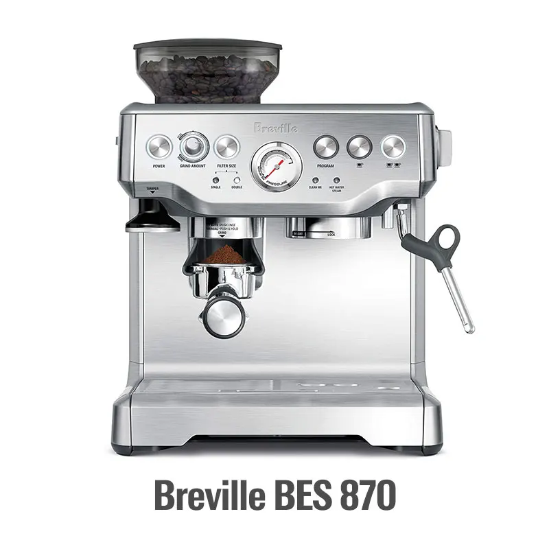 

New Breville Bes870 Espresso Coffee Machine Semi Automatic Home and Commercial Coffee Maker with Bean Grinding Function 220-240V