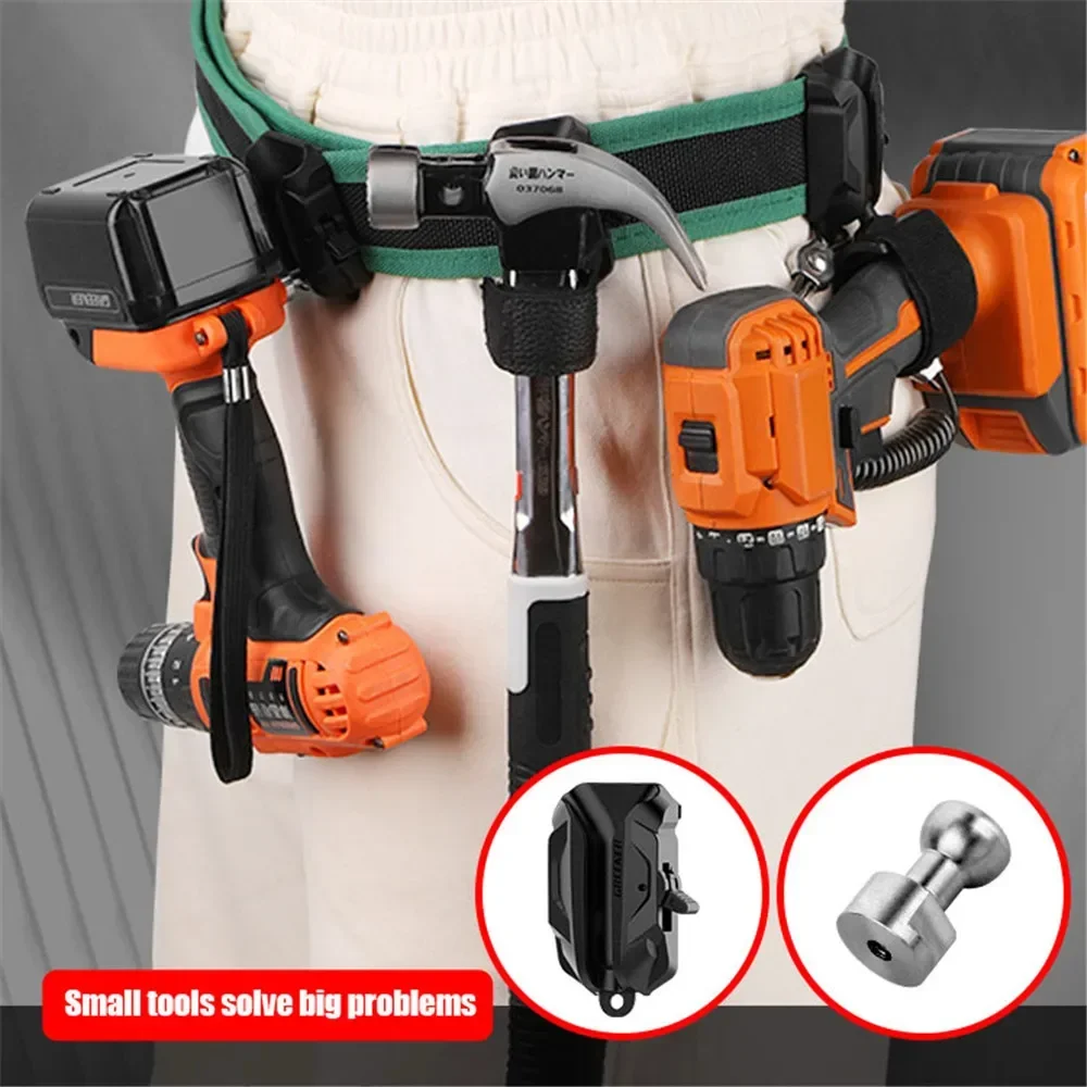 

2023 NEW Heavy-Duty Tool Hoster Set Wearable Waist Pack Electric Drill Bag Metal Parts Fishing Travel Tool Storage Bags