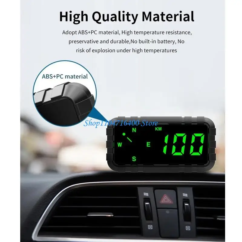 y1gd Auto Auto GPS Tachometer Kompass 4,2 Zoll Bildschirm Geschwindigkeitsprojektor Übergeschwindigkeitsalarm – Detail 10