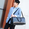Fitness Gym Bag Python Pattern Travel Tote Handbag Casual PU Leather Male Luggage Duffle Shoulder Sports Business Bag For Men 4