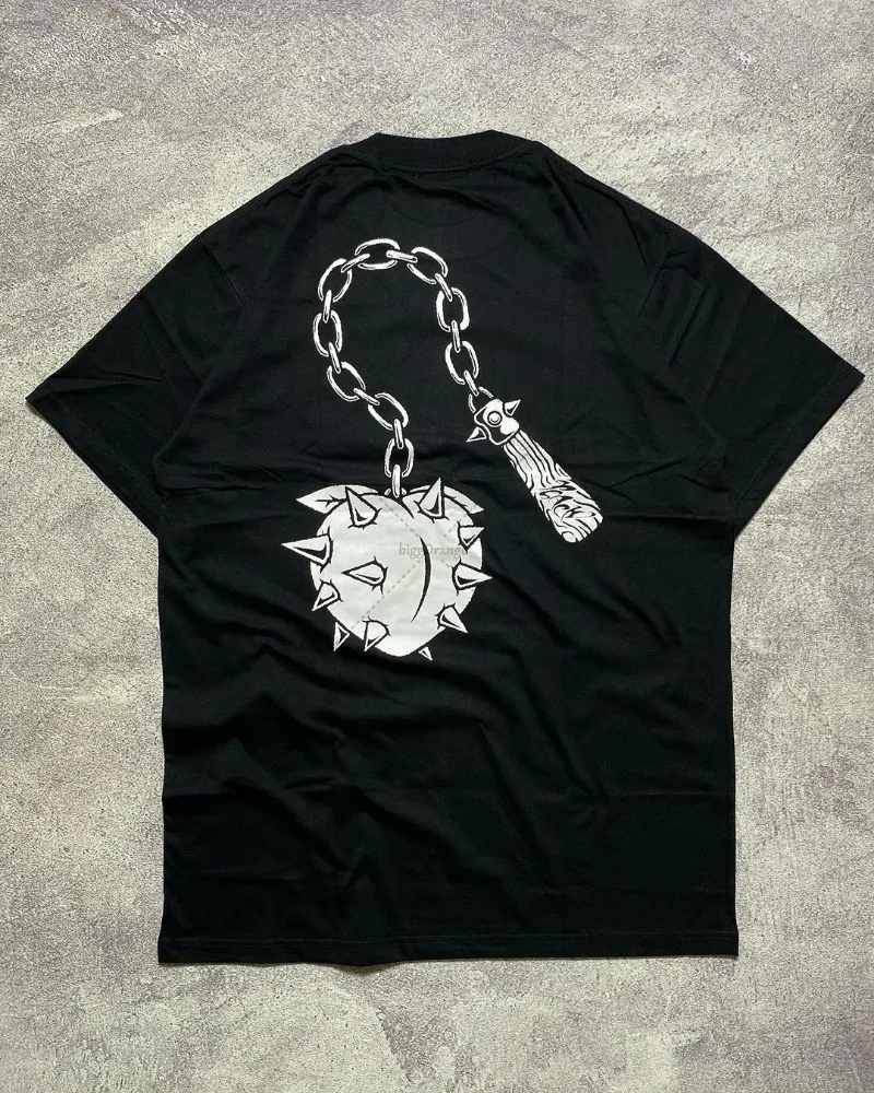 

Европейские и американские ретро топы Harajuku с мультяшным анимационным принтом и коротким рукавом для мужчин Y2k Свободные повседневные универсальные футболки для женщин