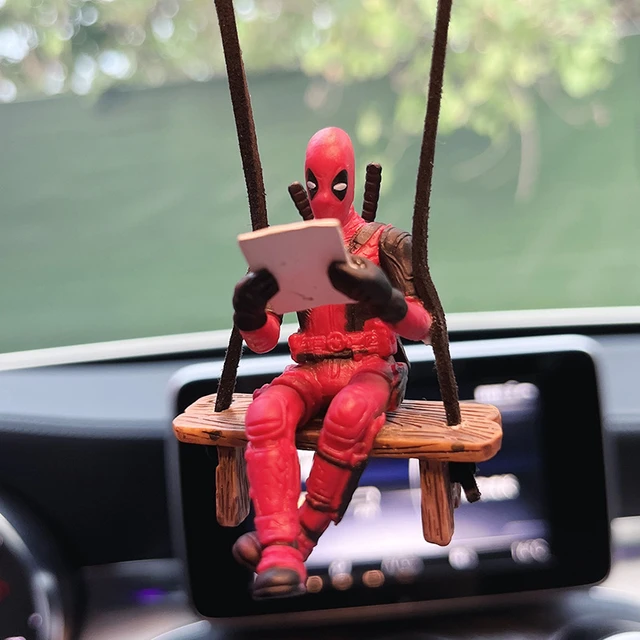 Disney Deadpool Anime Figur Auto Anhänger Ornamente Duft zubehör Deadpool  hängen Innendekoration Kinder Spielzeug Geschenke