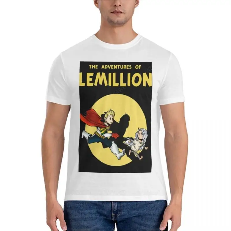 Футболка мужская оверсайз, Классическая тенниска из хлопка, приключения лемильона, Черная