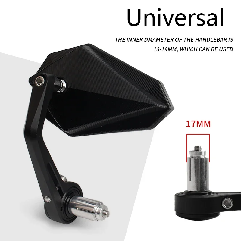 가와사키 Z400/Z650/Z900/Z1000 미러 야마하 MT03/MT07/MT09/MT10 CNC 오토바이 핸들바 엔드 미러 레트로 핸들바 팁 리어뷰 미러