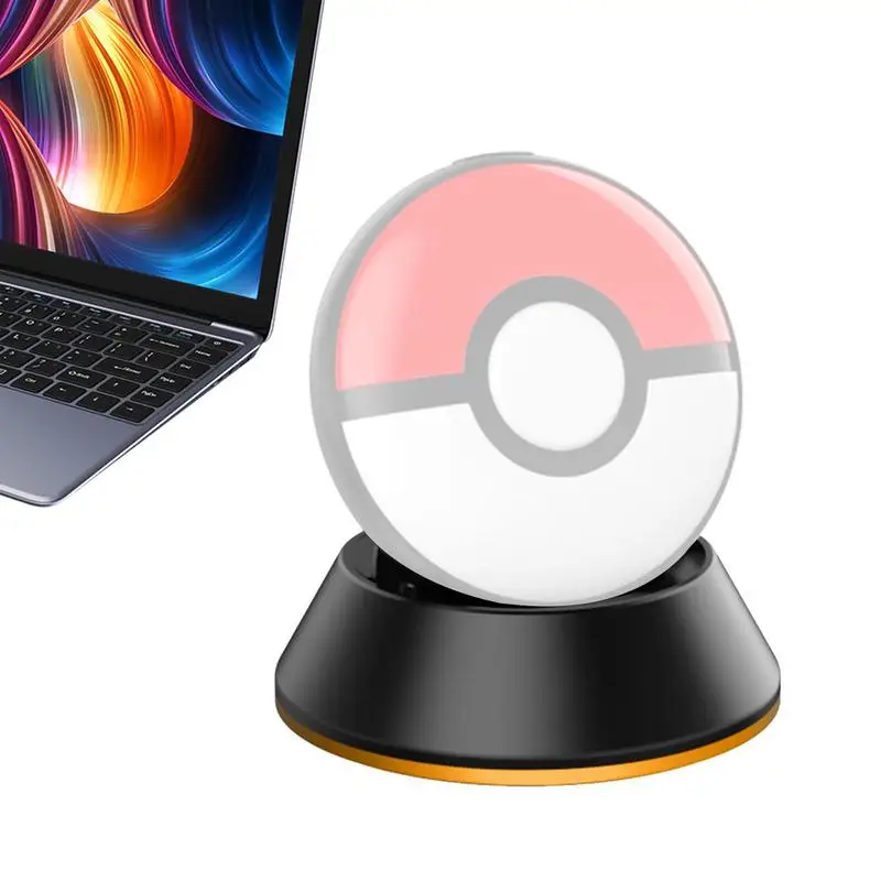 Dock Station Di Ricarica Supporto Per Caricabatterie Wireless Magnetico Dock Station Di Ricarica Magnetica Con Luce Rgb Per Pokemon Go Plus