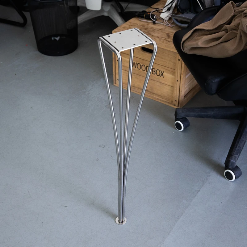 304 stainless steel replica table foot table leg metal dining foot cafe milk tea shop bar bracket leg simple