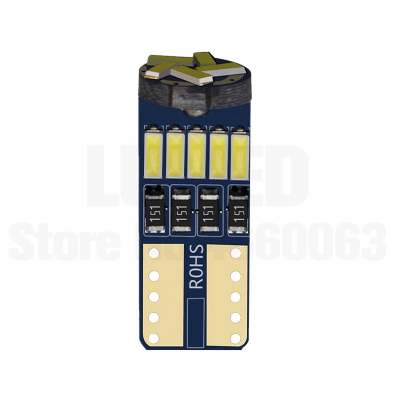 100x T10 W5W Led WY5W 15  194 168 LED 4014 SMD   ڵ ׸   ̵ Ŀ ڵ  12V