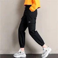 Cool Cargo Pants Women Casual Harajuku  Joggers High Waist Loose Female Hip Hop Trousers Korean Punk Pants Funny Capri Femme - Image 2