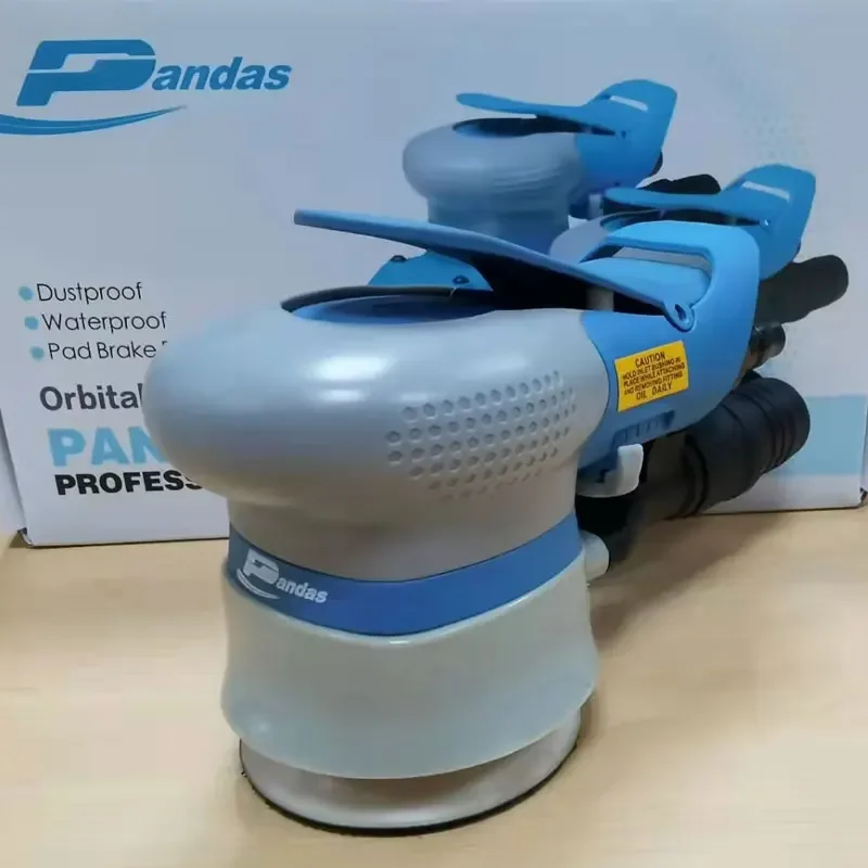 3 inch 75mm Eccentric Pneumatic Sandpaper Grinding Machine Air Polisher Dry Type Wind Car Waxing Combo Set