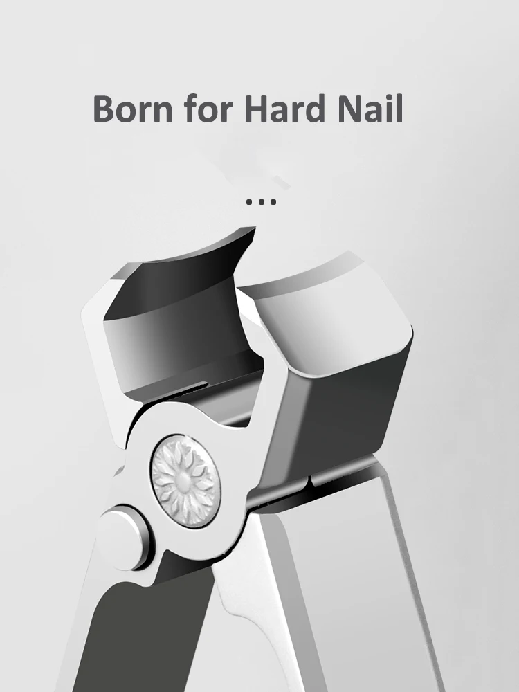 Big Hard Nail Clippers Stainless Steel Large Opening Cutter Thick Hard Toenail Fingernail