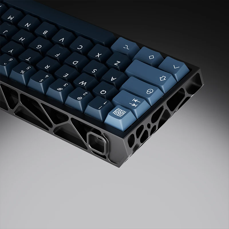 Customized keyboard Holy60 hollow aluminum shell gh60 magnetic