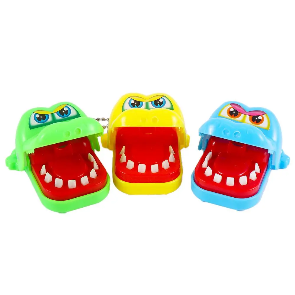 

Plastic Family Small Size Funny Big Mouth Gift Dentist Bite Finger Game Crocodile Toy Joke Gags