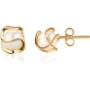 AAA + 8mm perle d'eau douce, boucles d'oreilles en forme de perle en cage plaquée or à la mode pour femmes boucle d'oreille en or pour femmes cadeau de mariage