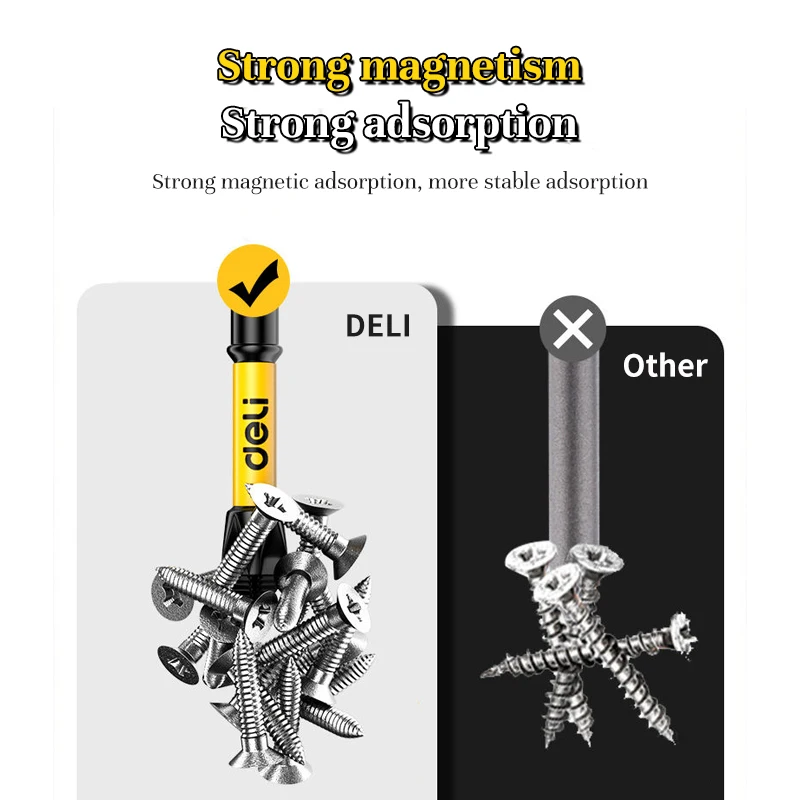 Anti-Slip and Shock-Proof Bits Screwdriver Bits High Hardness Strong Magnetic 25/50/65/70/90/150mm Ph2 Screwdriver Set 2