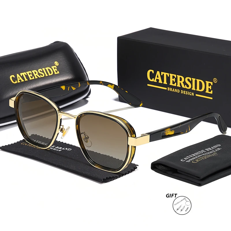CATERSIDE Sport Herren Optische Sonnenbrille Quadratisches Design Benutzerdefinierte verschreibungspflichtige Sonnenbrille Damen Party Reisebrille – Detail 6