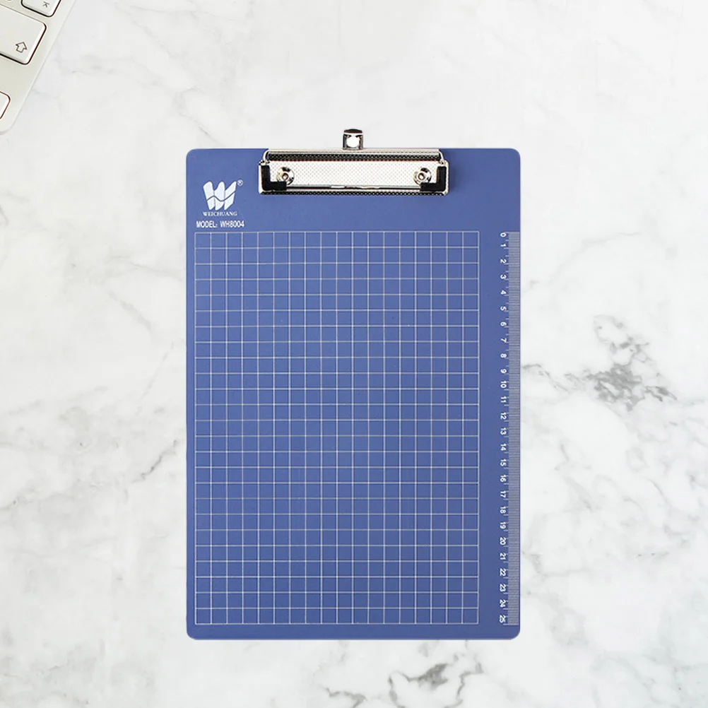 

3pcs Plastic Board Hanging Menu Order Plastic Writing Board Holder for Writing Use A4 (Blue)