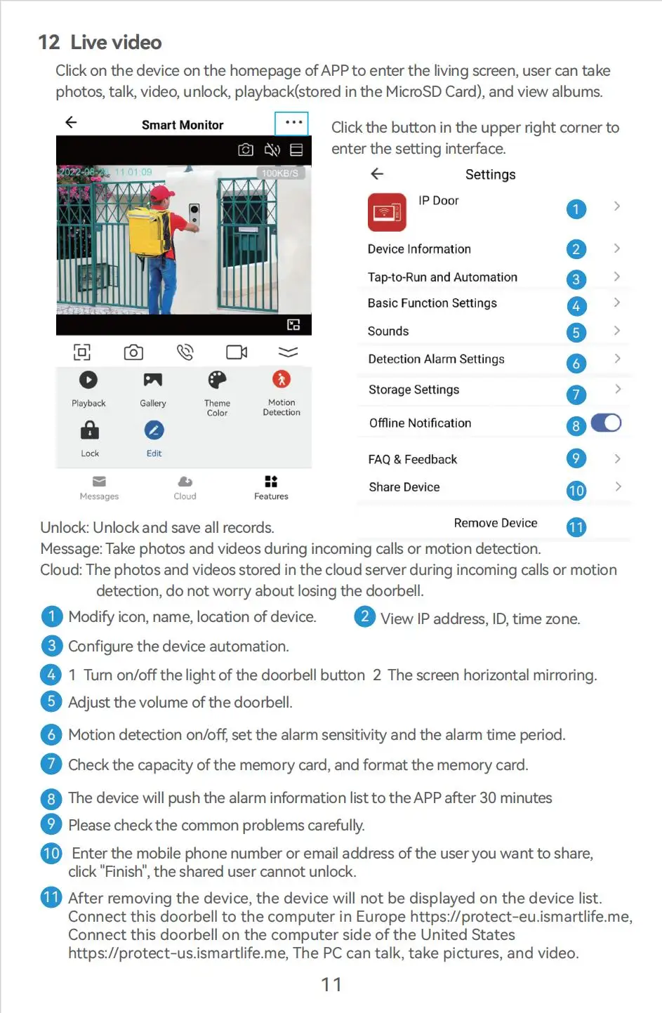 KW06 Wifi Video Doorbell System 1080P Visual Doorphone Door Bell Camera Tuya App