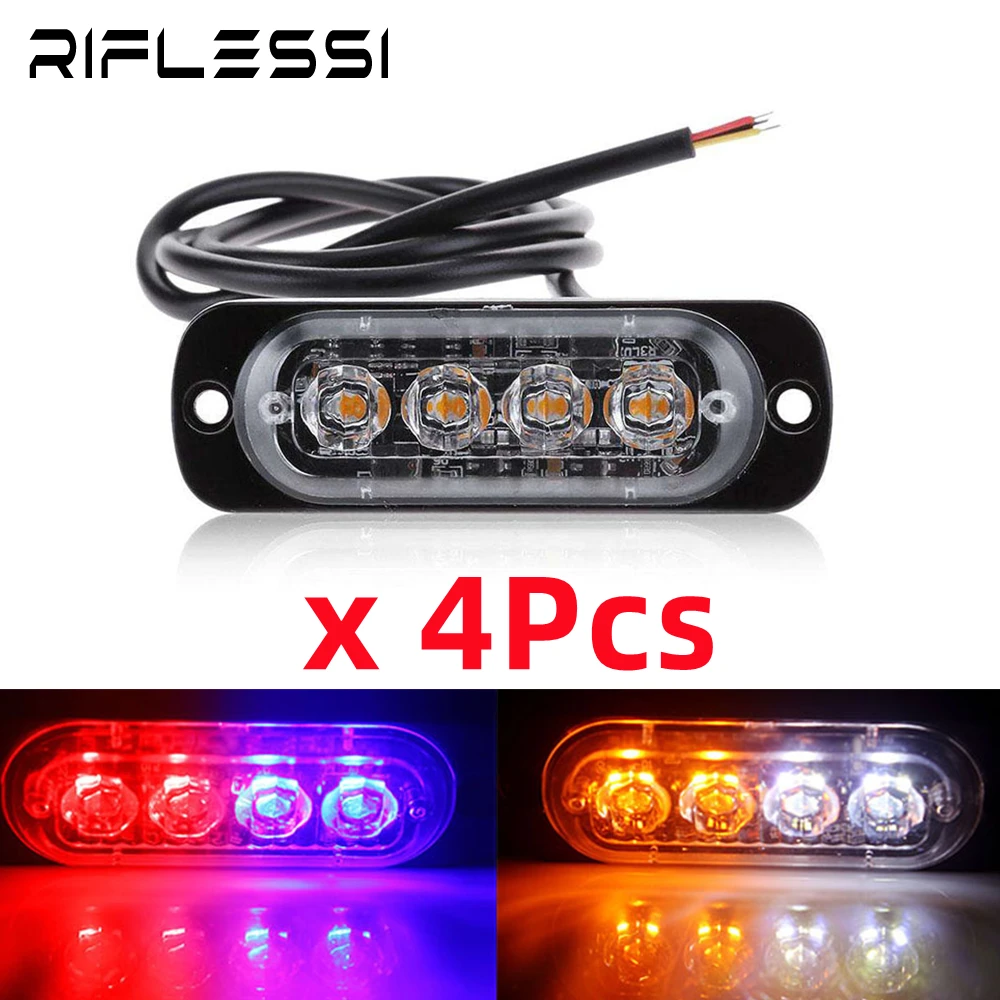 Led Emergency Warning Flash Lamp Led Strobe Lights For trucks SUV  Motorcycle Truck Car Accessories - AliExpress