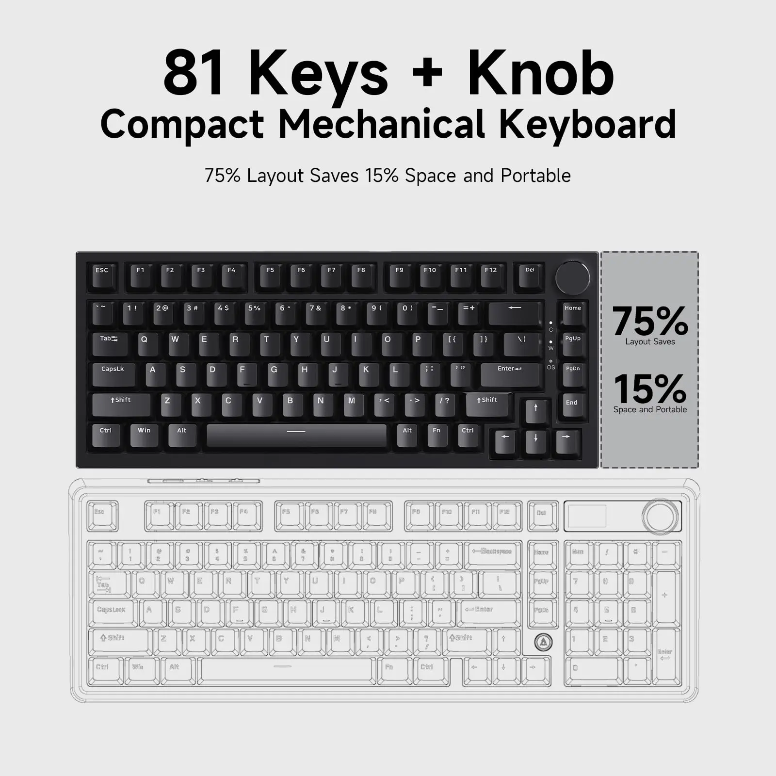 لوحة مفاتيح ألعاب ميكانيكية AJAZZ AK820 Pro