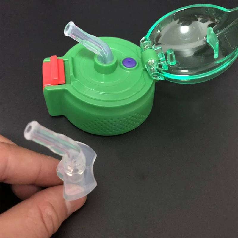Leak Proof Silicone Straw Head Replacement Straw Nozzle for Kids Water Cups