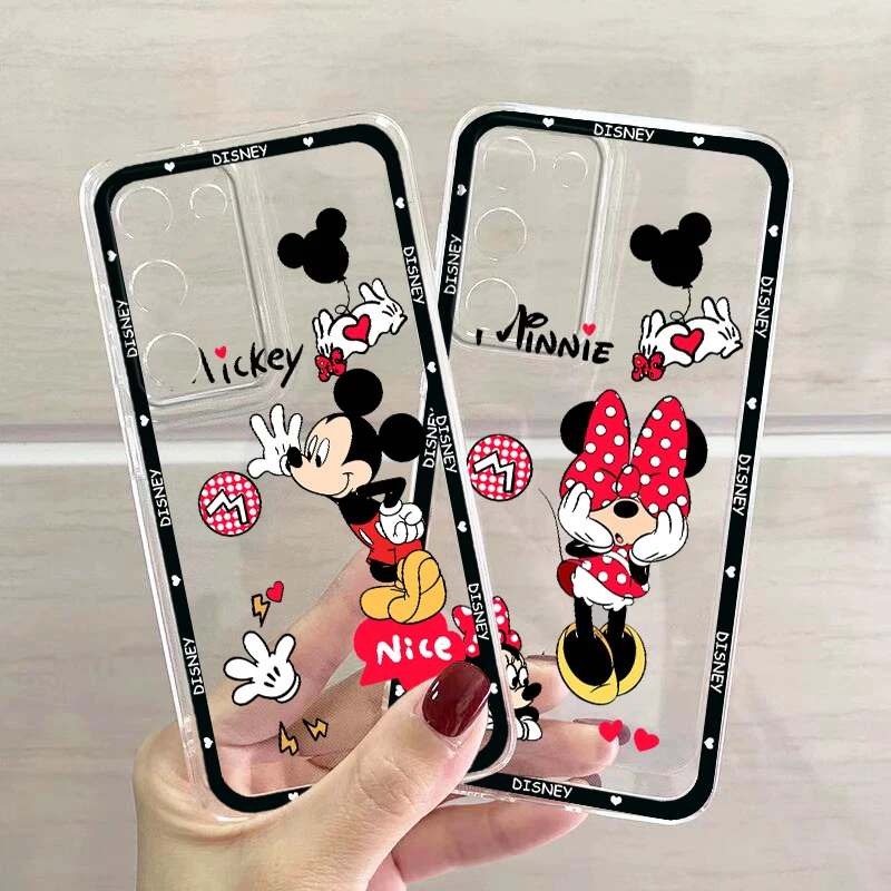 Topolino Minnie Per Samsung A53 A52 A54 A13 A12 A32 A71 A33 A73 A72 A51 A23 A21S 5G Custodia Trasparente Per Telefono