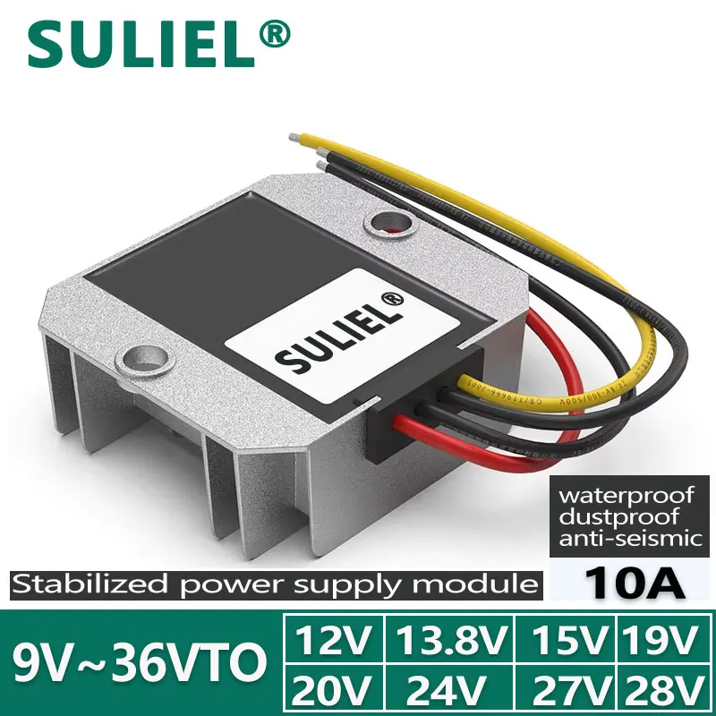 DC Voltage Regulator 9V to 36V to 12V13.8V15V19V20V24V28V Power Converter