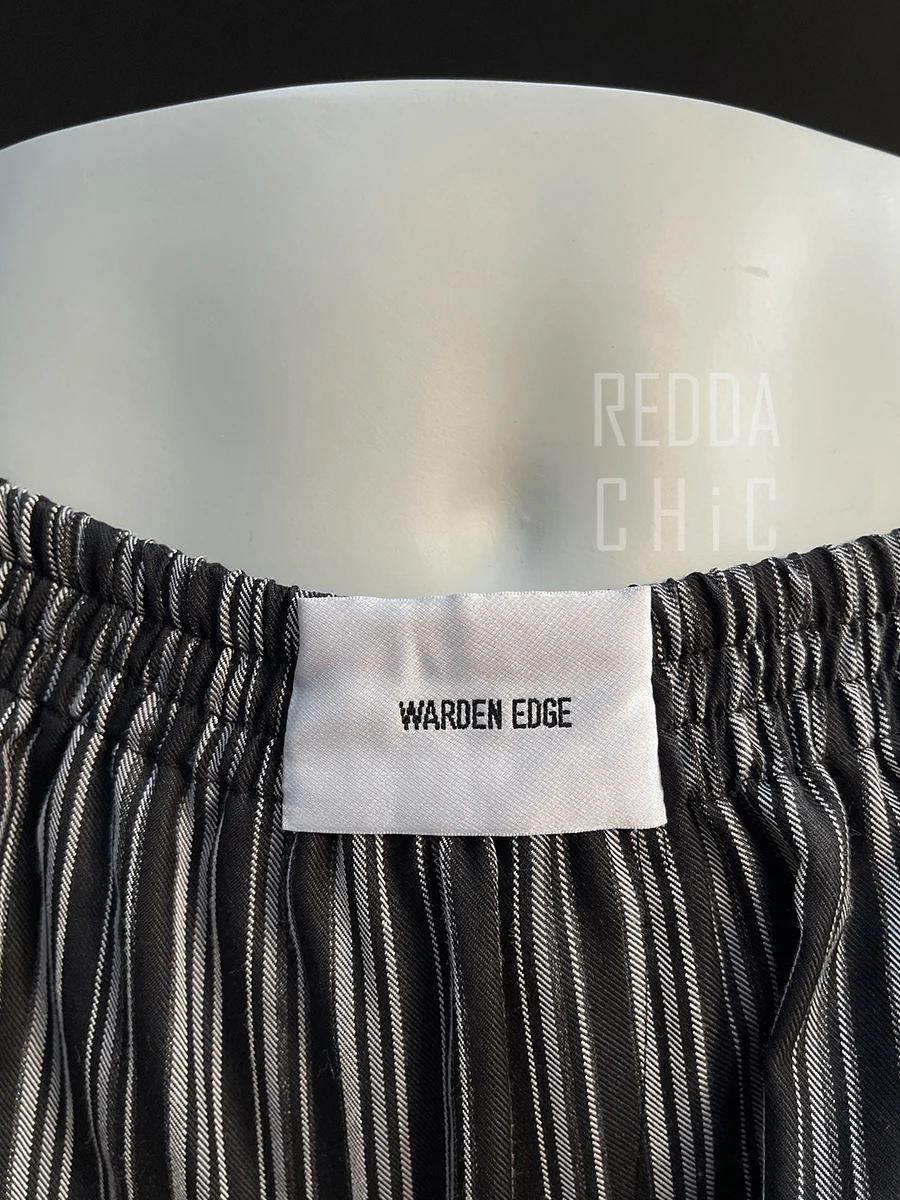 REDDACHiC Y2k Retro Black Striped Bubble Shorts Stitch Label Wide Leg Elastic Waist Bloomers Booty Pants Summer Women Streetwear
