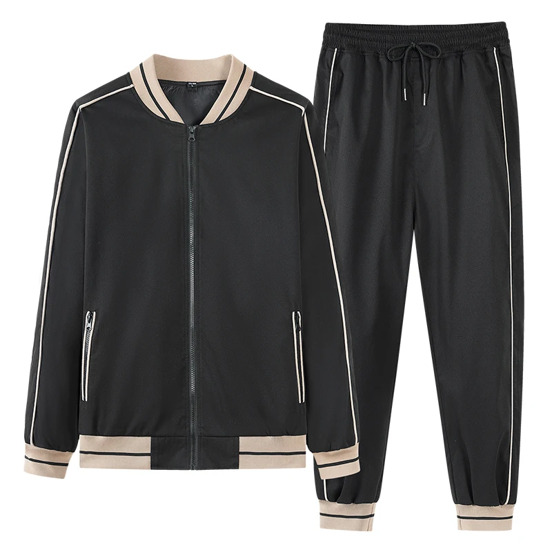 

Autumn Men Tracksuit Casual Sweatshirt+Pants Soft Breathable Outdoor Sports Outfit Set Long Sleeve Trendy Male Two Pieces Set