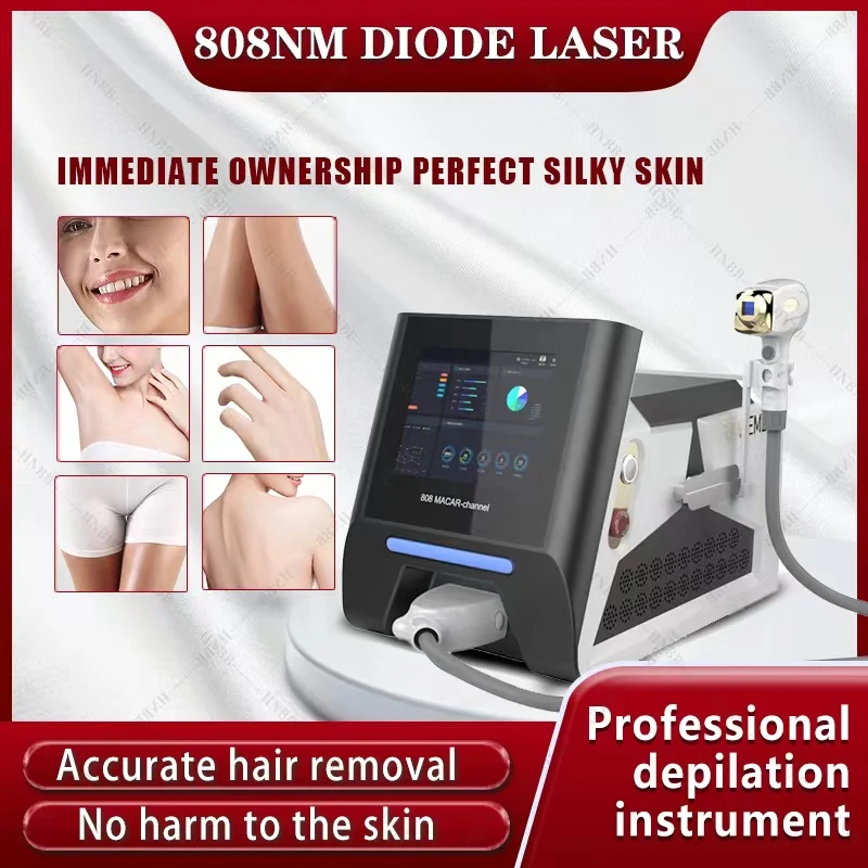 

HOT SALE 808nm 3 Wavelength Portable Painless 755nm 808nm 1064 nm Machine Skin Rejuvenation 808 Diode laser Hair Removal machine
