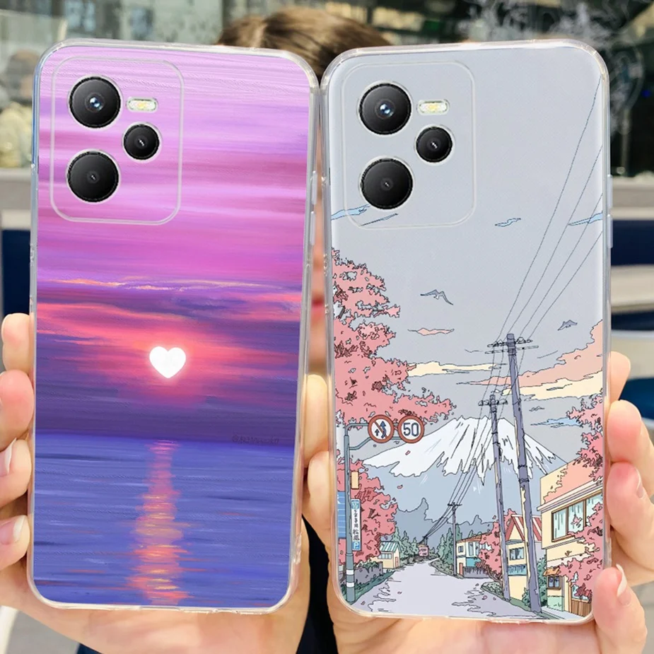 Stylish Painted Soft Slim Phone Case - Elegant Protective Cover with Bumper Design