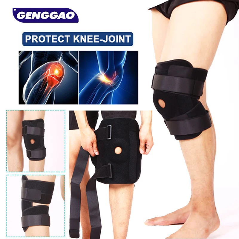 

1Pcs Knee Brace Support - Relieves MCL,Meniscus Tear,Tendonitis Pain-Open Patella Stabilizers Non Slip Comfort-Adjustable Straps