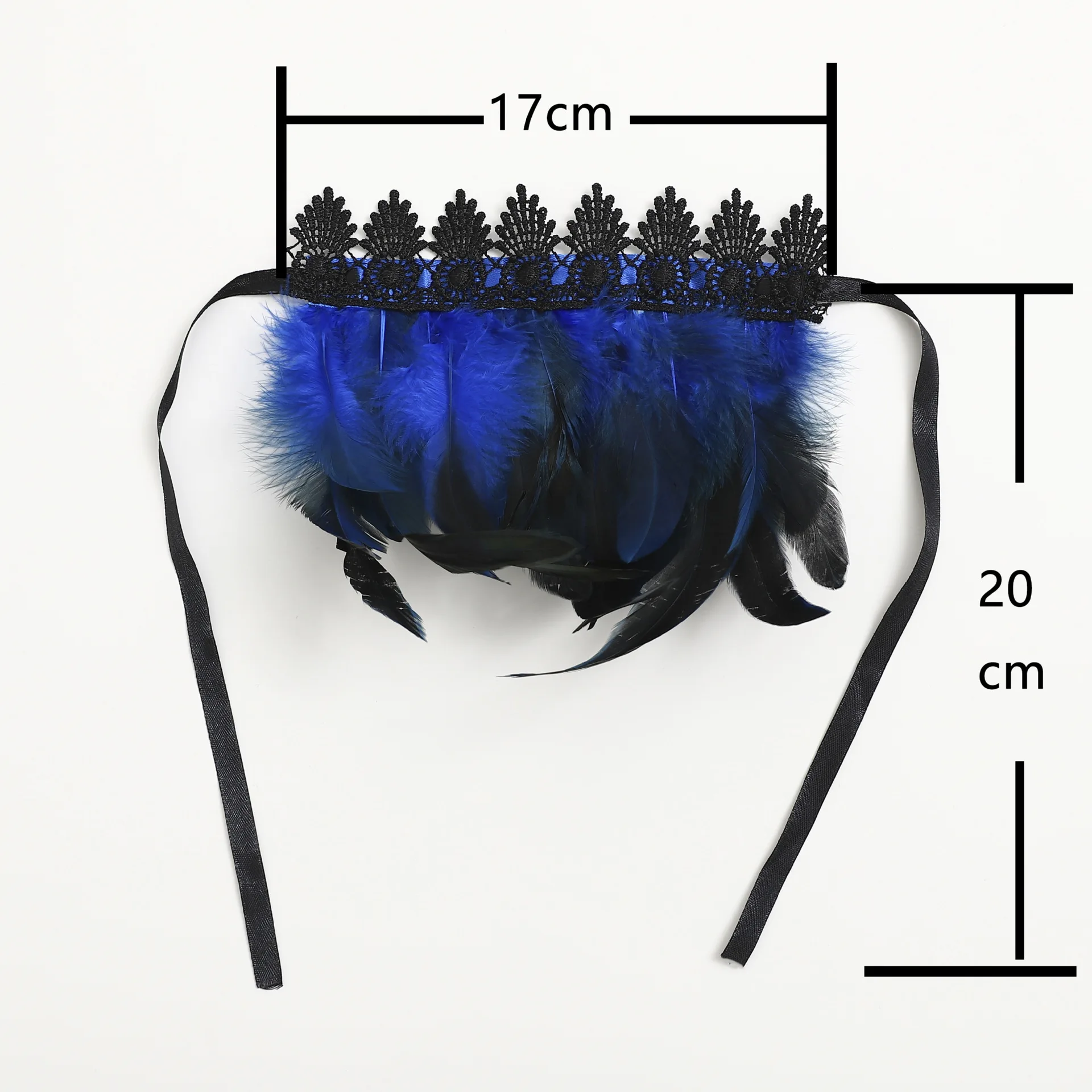 Natural Feather Sleeve Cuffs lace gloves Party Cosplay Lace Wrist Cuffs Fur Sleeve Accessories Carnival Stage Show Costume