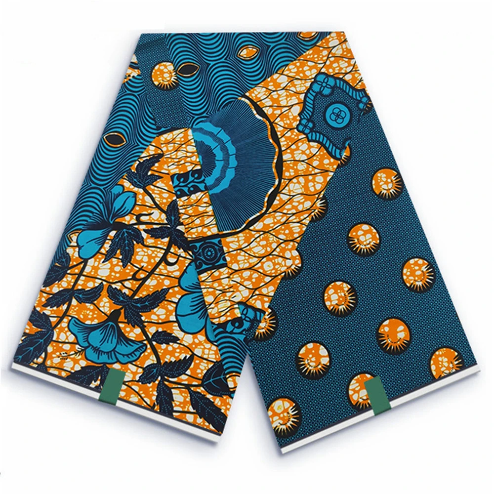 African Wax Fabric Veritable Wax Nigerian Ankara Block Prints Batik