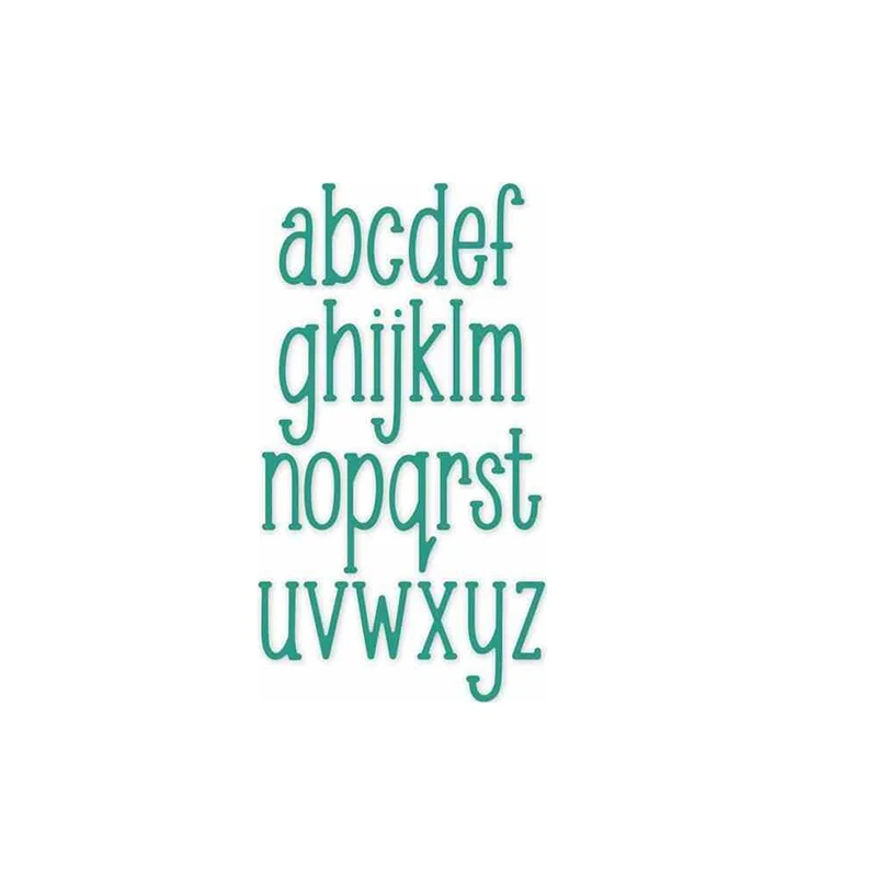 2024 New Arrival English Letter Alphabet Metal Cutting Dies for Scrapbooking Card Making Photo Album Words Stencil