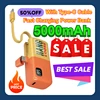 5000mAh For iPhone Batterie Externe Portable Charger For Xiaomi Mini Power Bank With Type-C Cable Fast Charging Power Bank 1