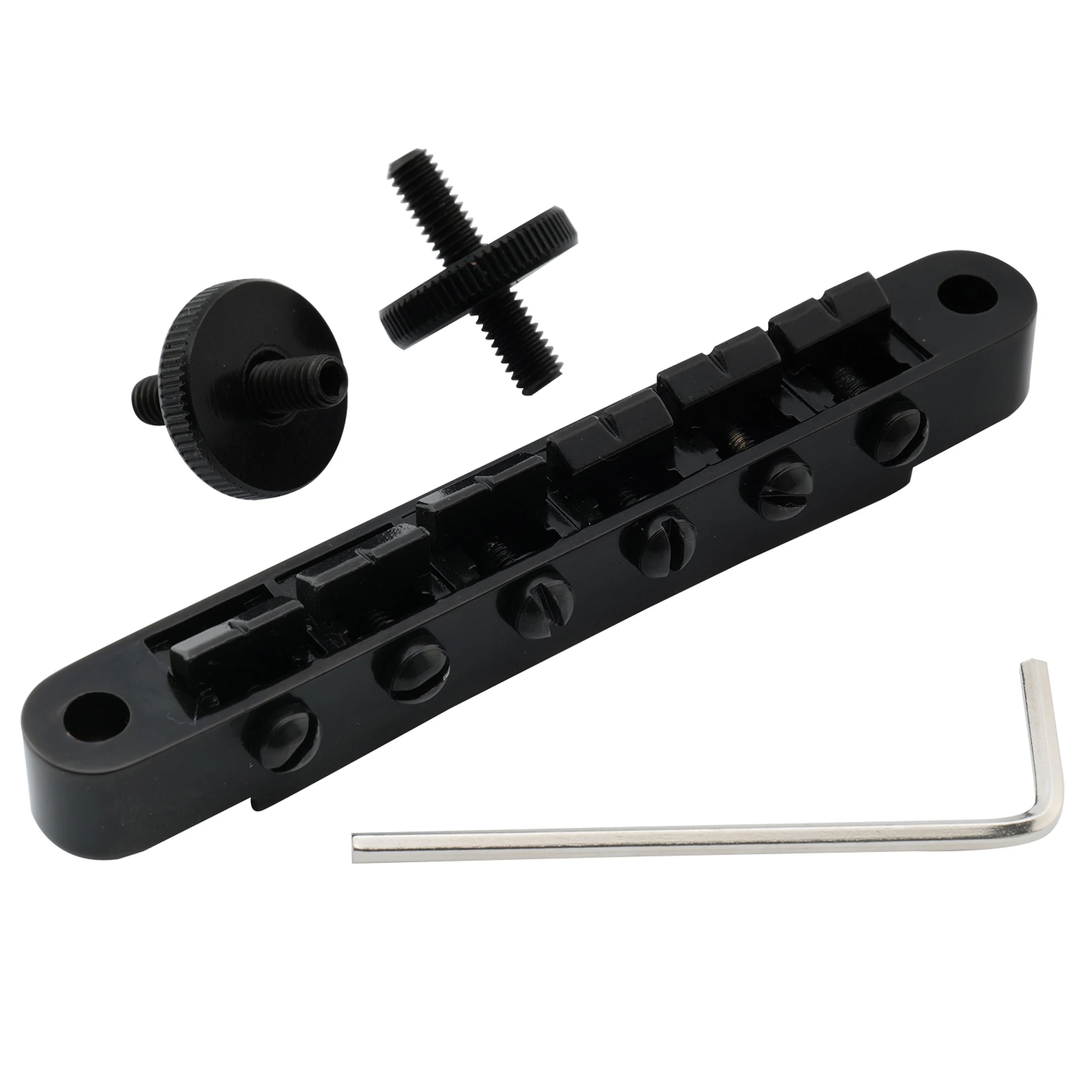 Musiclily Pro 52 mm ABR-1 Tune-o-matic Brücke für E-Gitarre im Epiphone LP SG Style – Detail 3