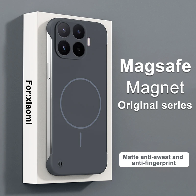 Matte Borderless Magnetic Phone Case - Thin Frameless Hard Cover