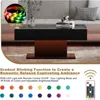 Led Coffee Table for Living Room, Living Room Table Rectangular Center Table, Modern High Gloss Wooden Coffee Tables 4